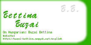 bettina buzai business card